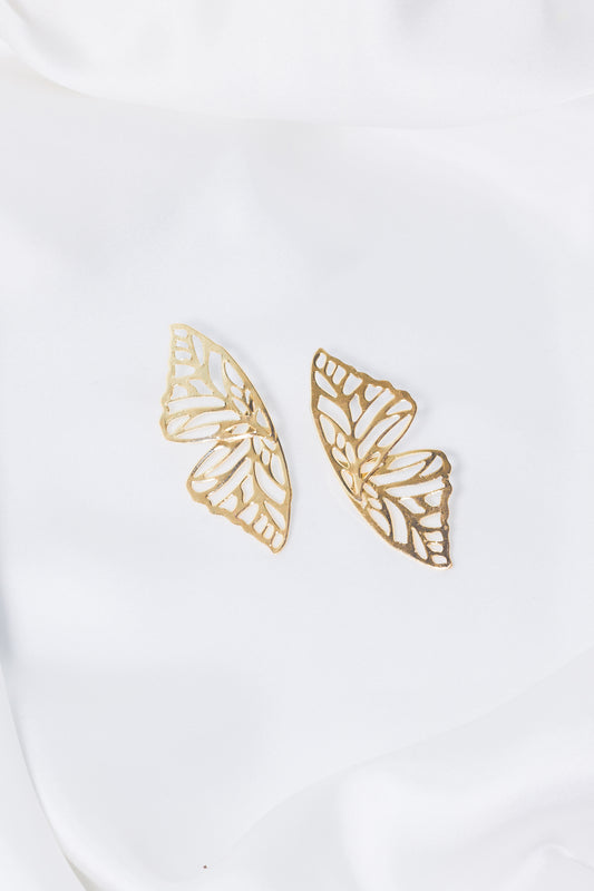 Funky Wear Golden Butterfly Studs SGGZ-0009