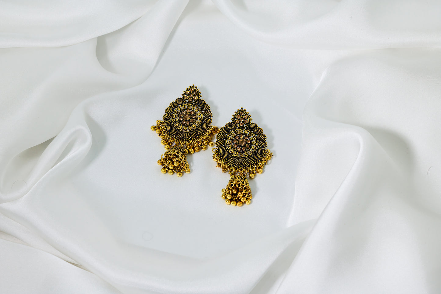 Boucles d'oreilles antiques feuille ERFE-0018