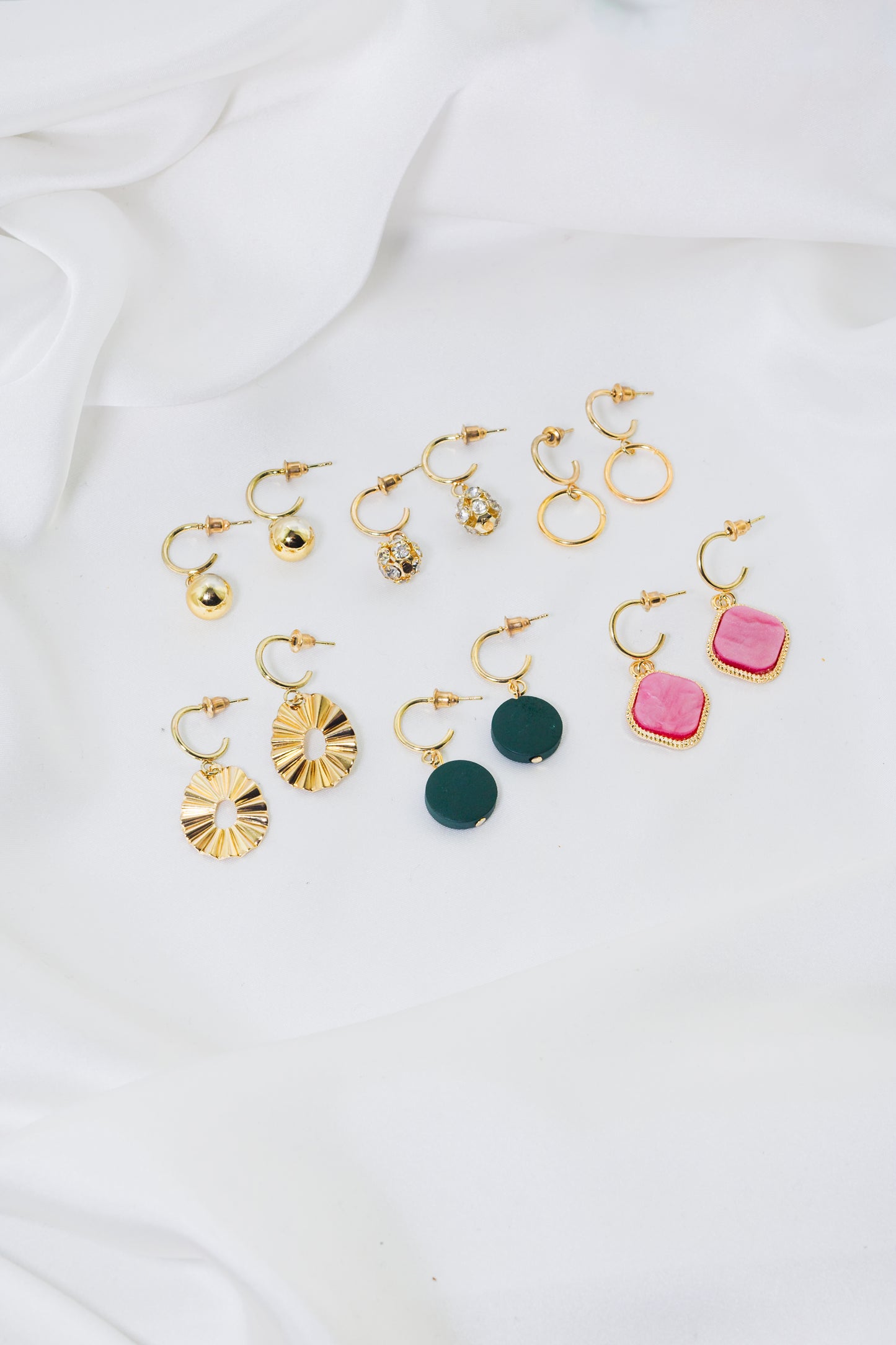 Trendy Ear Studs Set Of Six ESDW-0005