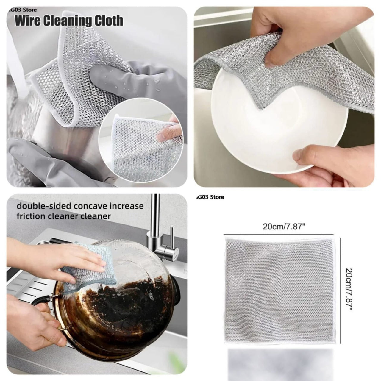 Kitchen Accessories Kitchen Deals Kitchen Storage Kitchen Appliances Kitchen Gadgets Silver Lining Cleaning Cloth Pot Gripper